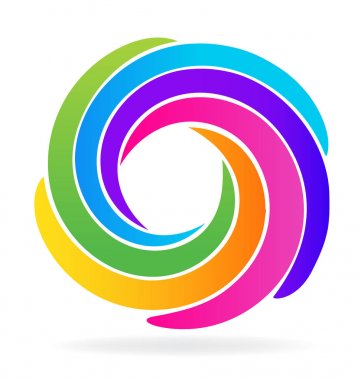 Renkli dalgalar logosu