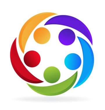 Toplantı insanlar logo çalışması