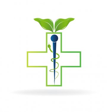 Alternatif Tıp caduceus sembolü logosu