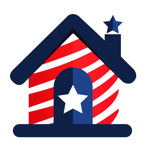 Amerikanisches Haus Logo — Stockvektor