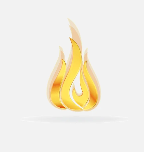 Flames fire logo vector — Stock Vector