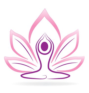 Lotus yoga adam logo