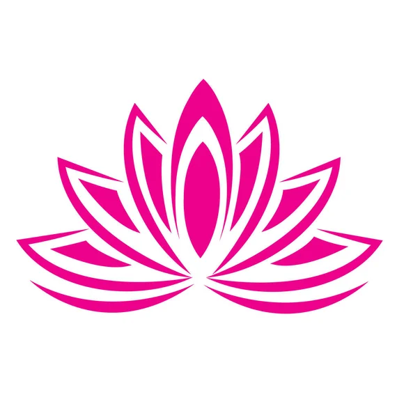 Lotus λουλούδι λογότυπο — Διανυσματικό Αρχείο