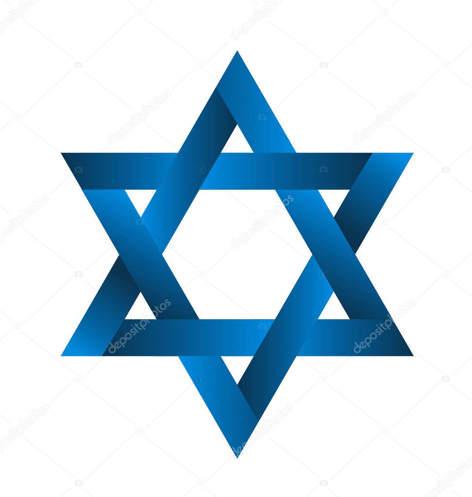 Star Jewish symbol logo