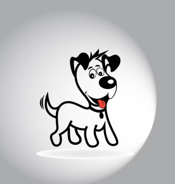 Logo köpek siluet