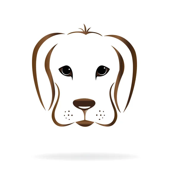 Logo cara de perro — Vector de stock