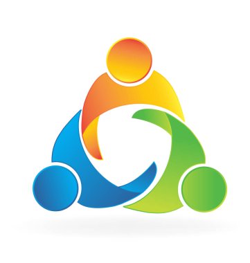 Takım çalışması iş deneme logosu insanlar