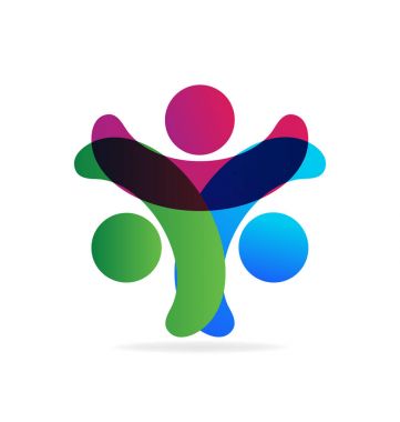 ekip çalışması eller logo holding 