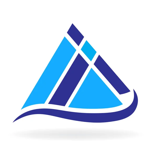 Logo blaue Berge — Stockvektor