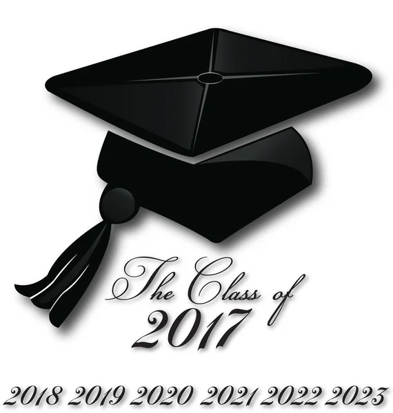 Graduation hat logo — Stock Vector