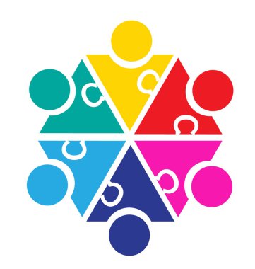 Logo çalışması bulmaca insanlar 