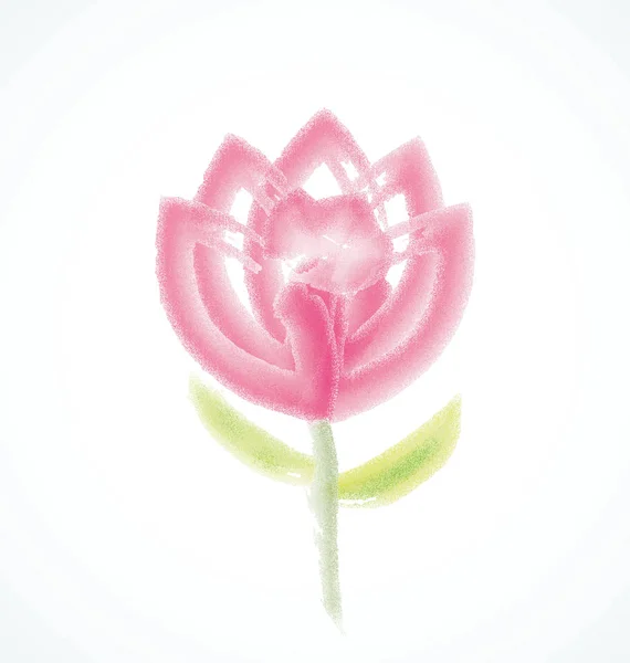 Λουλούδι ακουαρέλα διάνυσμα λογότυπο — Διανυσματικό Αρχείο