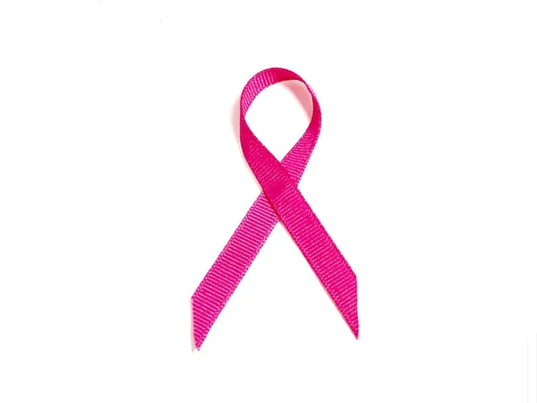 Розовая лента для информирования о раке молочной железы — стоковое фото