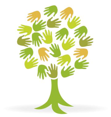 Logo ağaç eller 