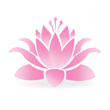 Lotus çiçeği çiçek logosu 