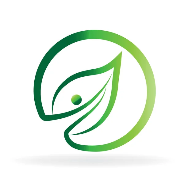 Ecologia Logo — Vettoriale Stock