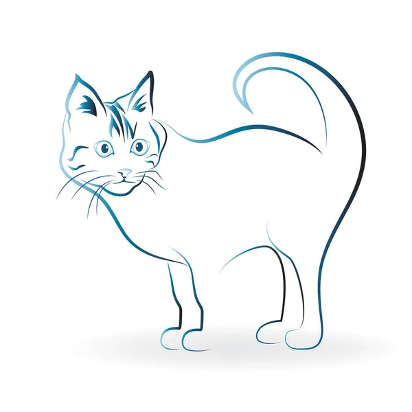 Γατούλα Γάτα Εικονίδιο Λογότυπο — Διανυσματικό Αρχείο