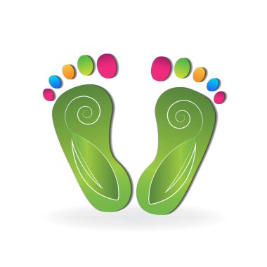 Podiatry simge logo vektör
