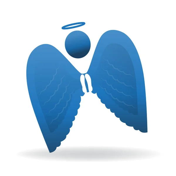 Blue Angel Logo Art — Stock Vector