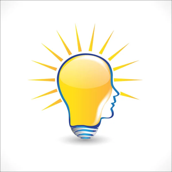 Logo Glühbirne Ideen Vektor Symbol — Stockvektor