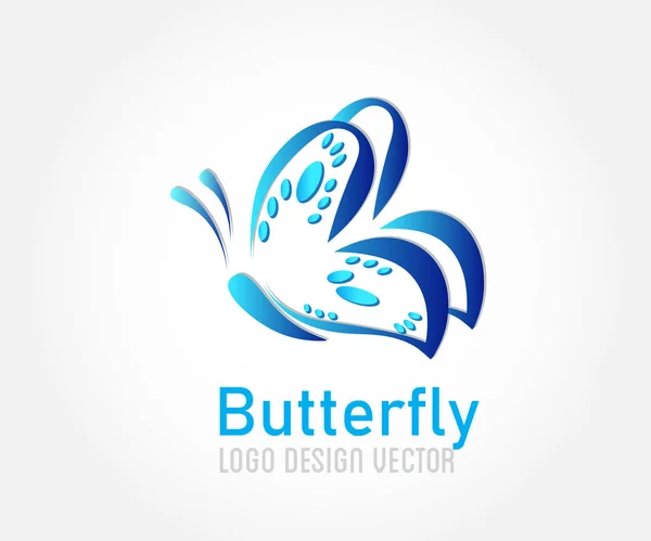 Στυλιζαρισμένη πεταλούδα σύμβολο ομορφιάς εικονίδιο διάνυσμα — Διανυσματικό Αρχείο