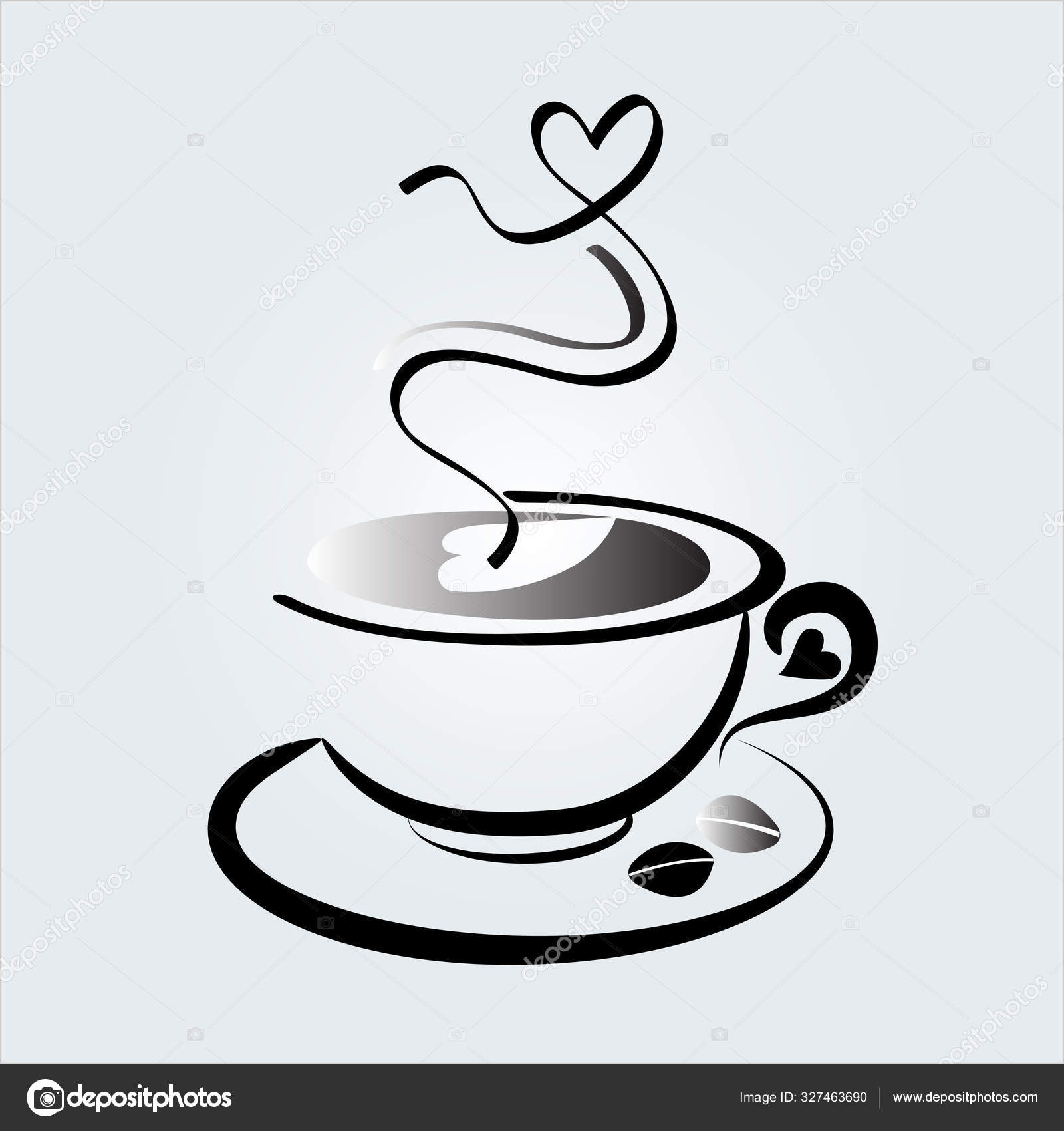 Café Love Cup Logo Design - Free AI Logo Generator, image size:1600x1700