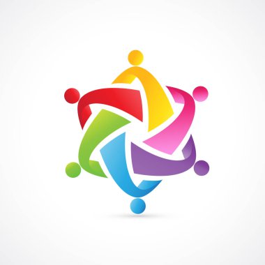 Logo takım çalışması birlik iş adamları