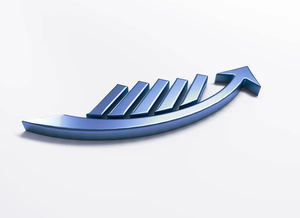 Geschäftsdiagramm Statistiken Wachstum Verkaufs Ikone Logo Image Renderer — Stockfoto