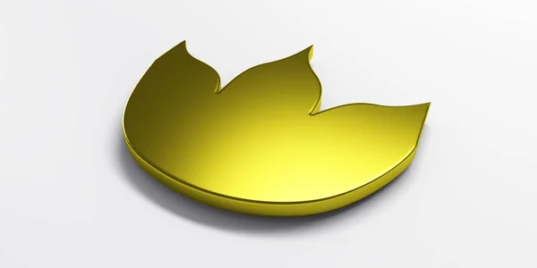 Gold Logotipo Flor Lótus Design Imagem Gráfica — Fotografia de Stock