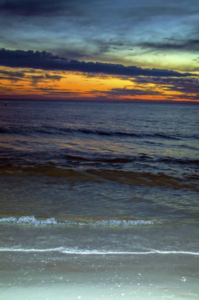 Západ Slunce Letní Pláž Tropický Ráj Siesta Beach Obrázek Obrázek — Stock fotografie