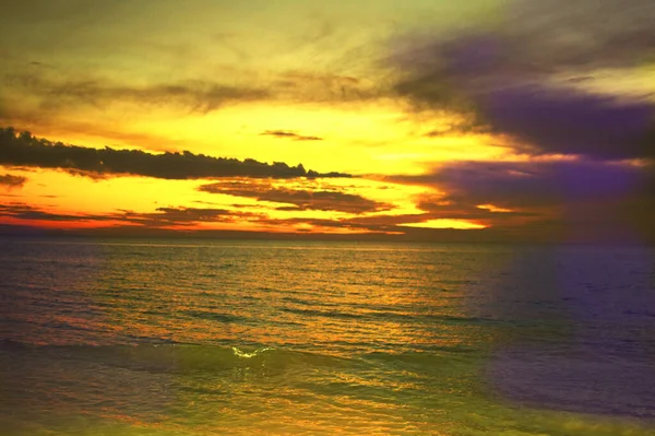 Zonsondergang Zomer Strand Tropisch Paradijs Siesta Beach Florida — Stockfoto