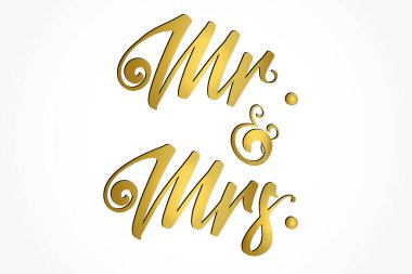 Bay ve Bayan Gold tasarım metin vektörü resim arkaplan şablonu