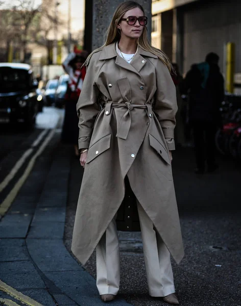 London Fashion Week Streetsytle 1 7 Febbraio 2019 — Stock Photo, Image