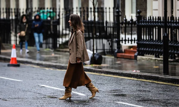 London Fashion Week Streetsytle 18 febbraio 2019 — Stockfoto