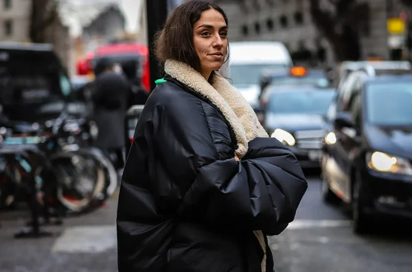 London Fashion Week Streetsytle 18 Febbraio 2019 — Stock fotografie