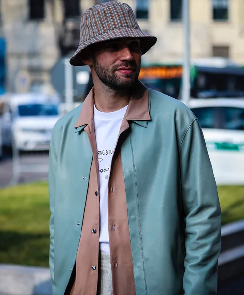 Milano Fashion Week Streetstyle 21 Φεβρουαρίου 2019 — Φωτογραφία Αρχείου