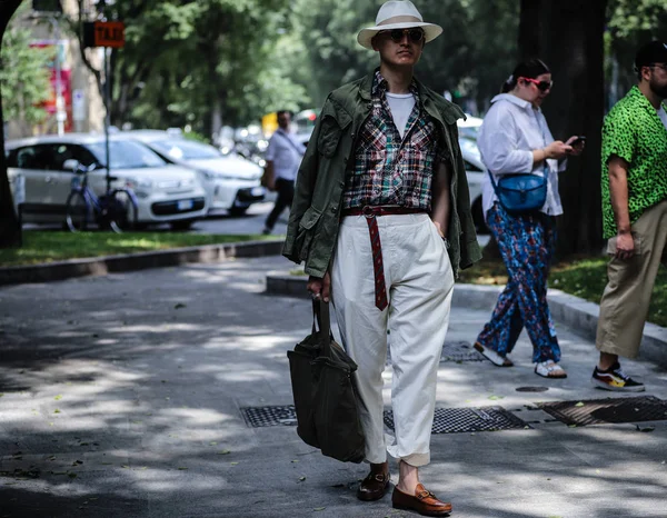 MILANO Streetstyle 15 Giugno 2019 — Stock Photo, Image