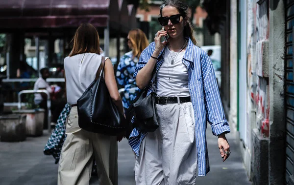 Milano Street style 15 Giugno 2019 — 图库照片