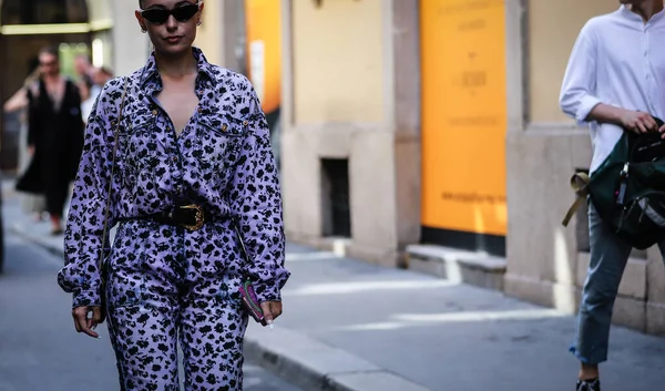 MILANO Street Style 15 Giugno 2019 — стоковое фото