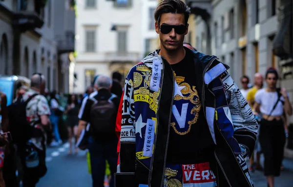 MILANO Streetstyle 15 Giugno 2019 — Stock Photo, Image