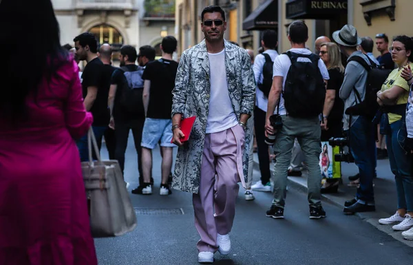 MILANO Streetstyle 15 Giugno 2019 — Stock Photo, Image