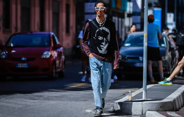 Milano Streetstyle 16 Giugno 2019 — Stok Foto