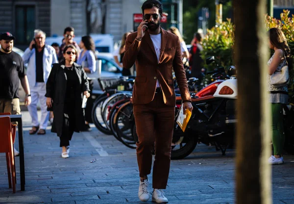 Milano Streetstyle 16 Giugno 2019 — Stok Foto