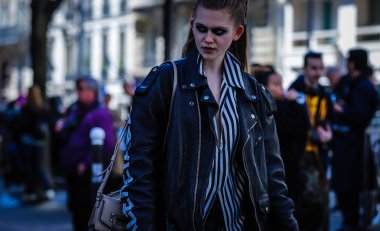 Sokak Tarzı, Sonbahar Kış 2019, Paris Moda Haftası, Fransa - 26 