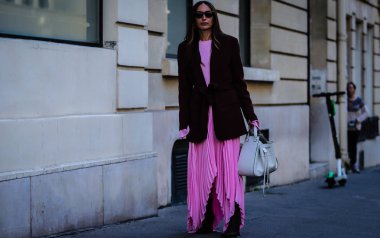 Sokak Tarzı, Sonbahar Kış 2019, Paris Moda Haftası, Fransa - 26 