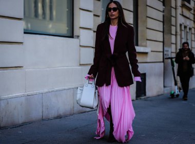 Sokak Tarzı, Sonbahar Kış 2019, Paris Moda Haftası, Fransa - 26 