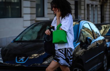 Sokak Tarzı, Sonbahar Kış 2019, Paris Moda Haftası, Fransa - 26 