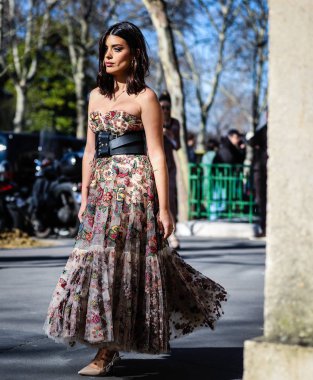 Sokak Tarzı, Sonbahar Kış 2019, Paris Moda Haftası, Fransa - 26 