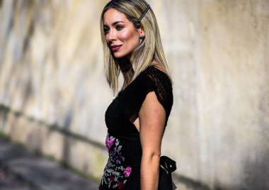 Sokak Tarzı, Sonbahar Kış 2019, Paris Moda Haftası, Fransa - 26 