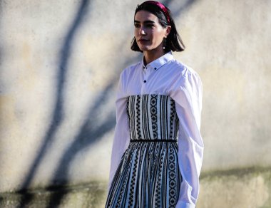 Sokak Tarzı, Sonbahar Kış 2019, Paris Moda Haftası, Fransa - 26 